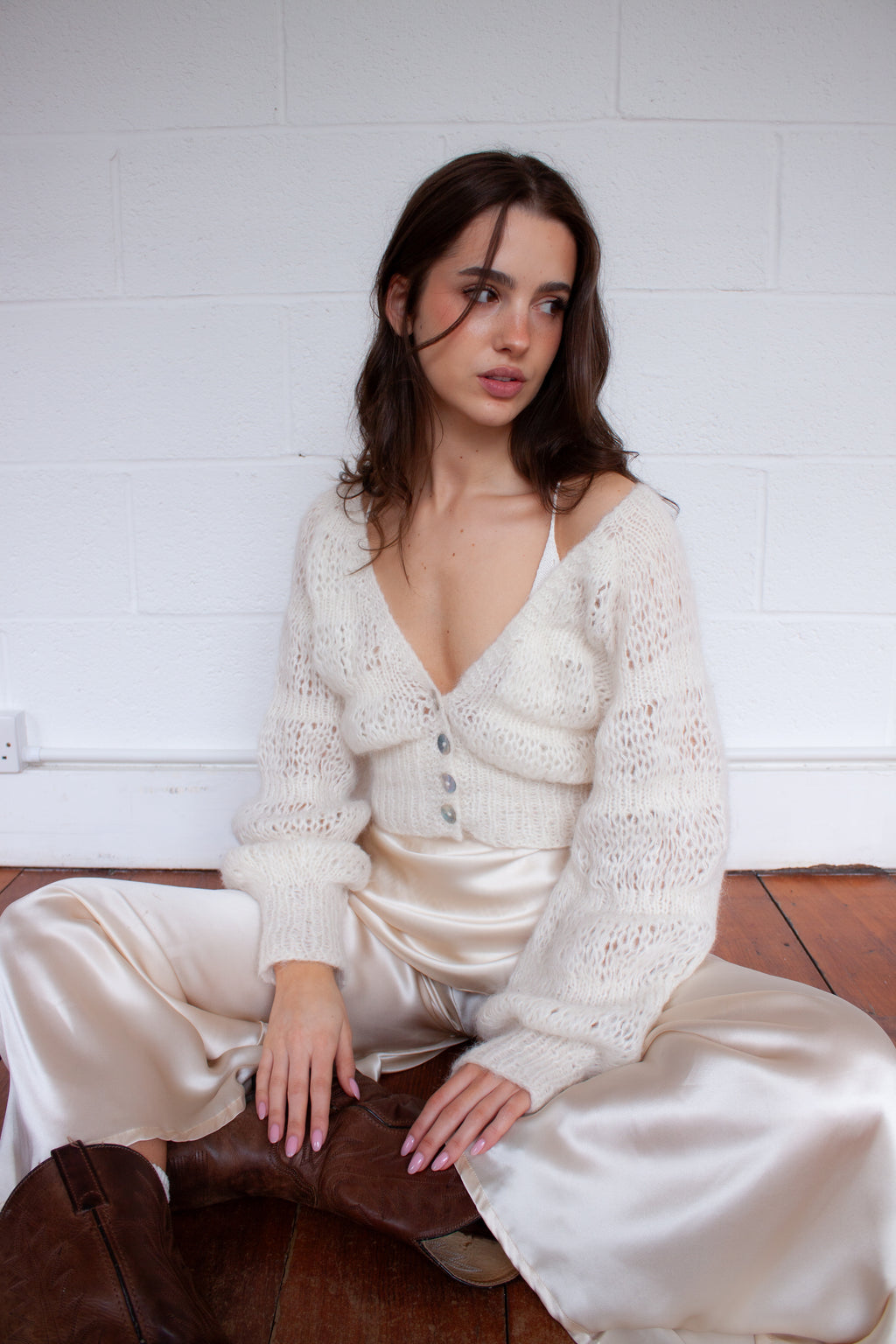 Nuvola Cardigan in Cream