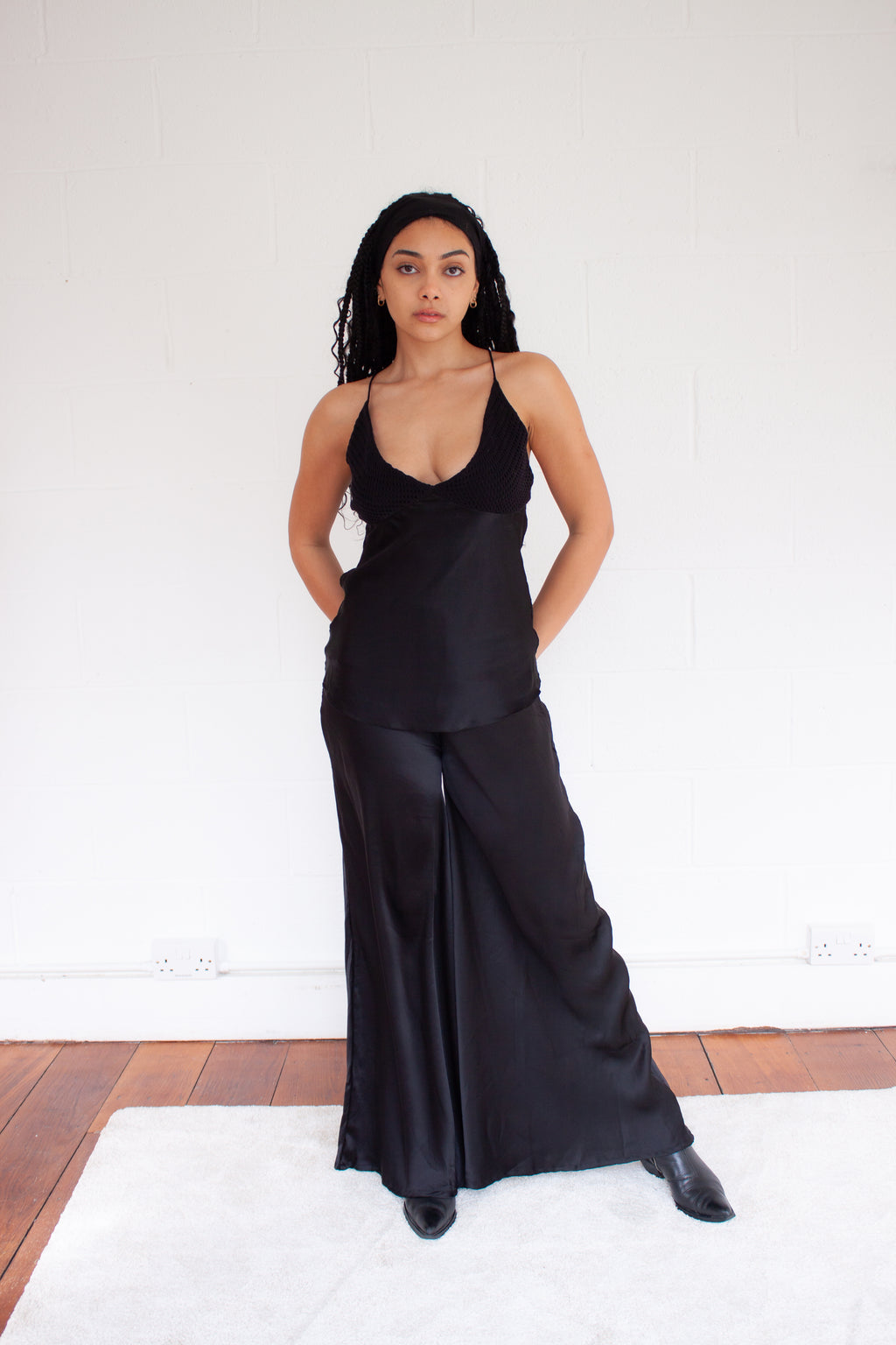 Lulu Slip Top in Black
