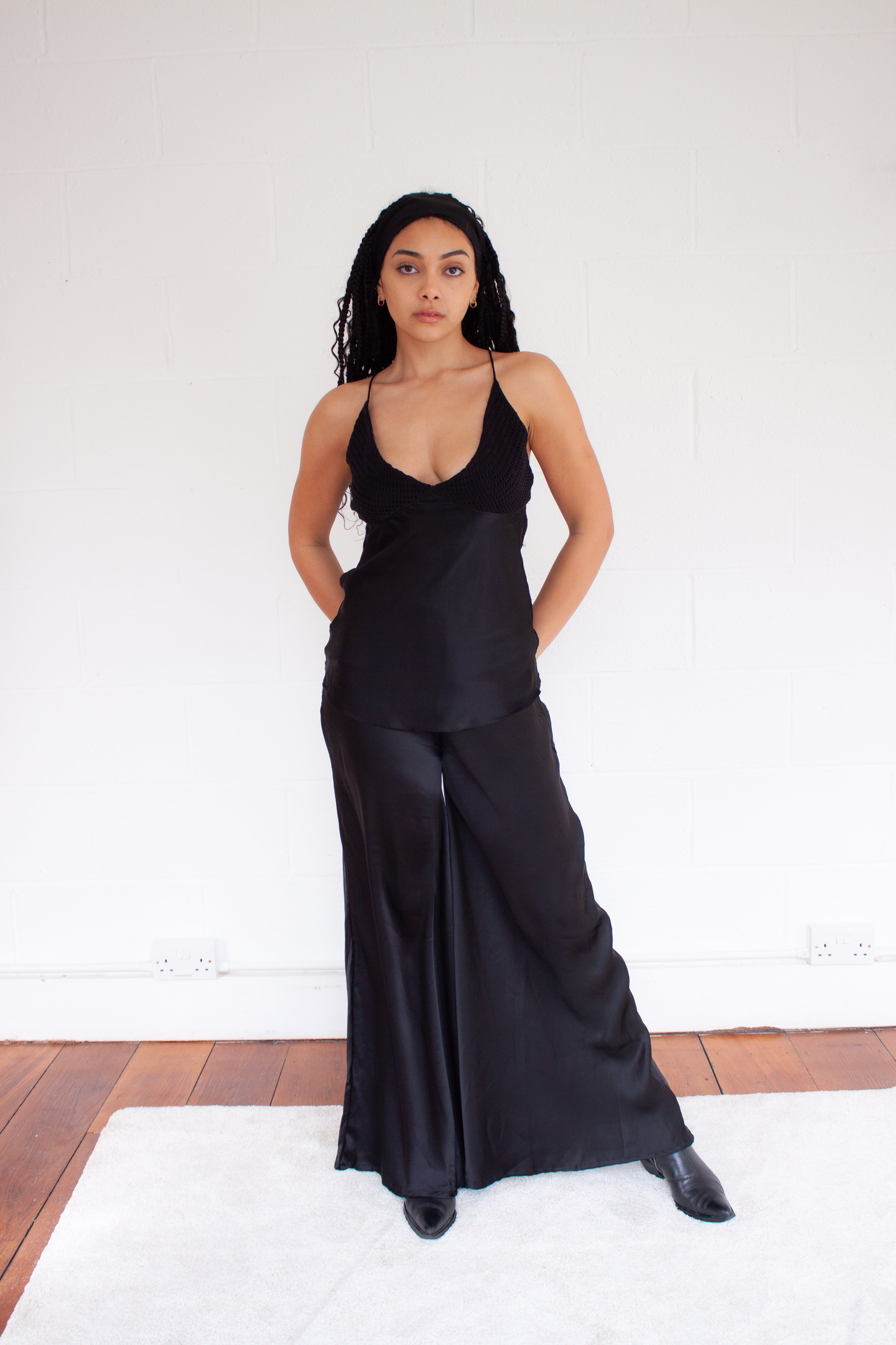 Lulu Slip Top in Black