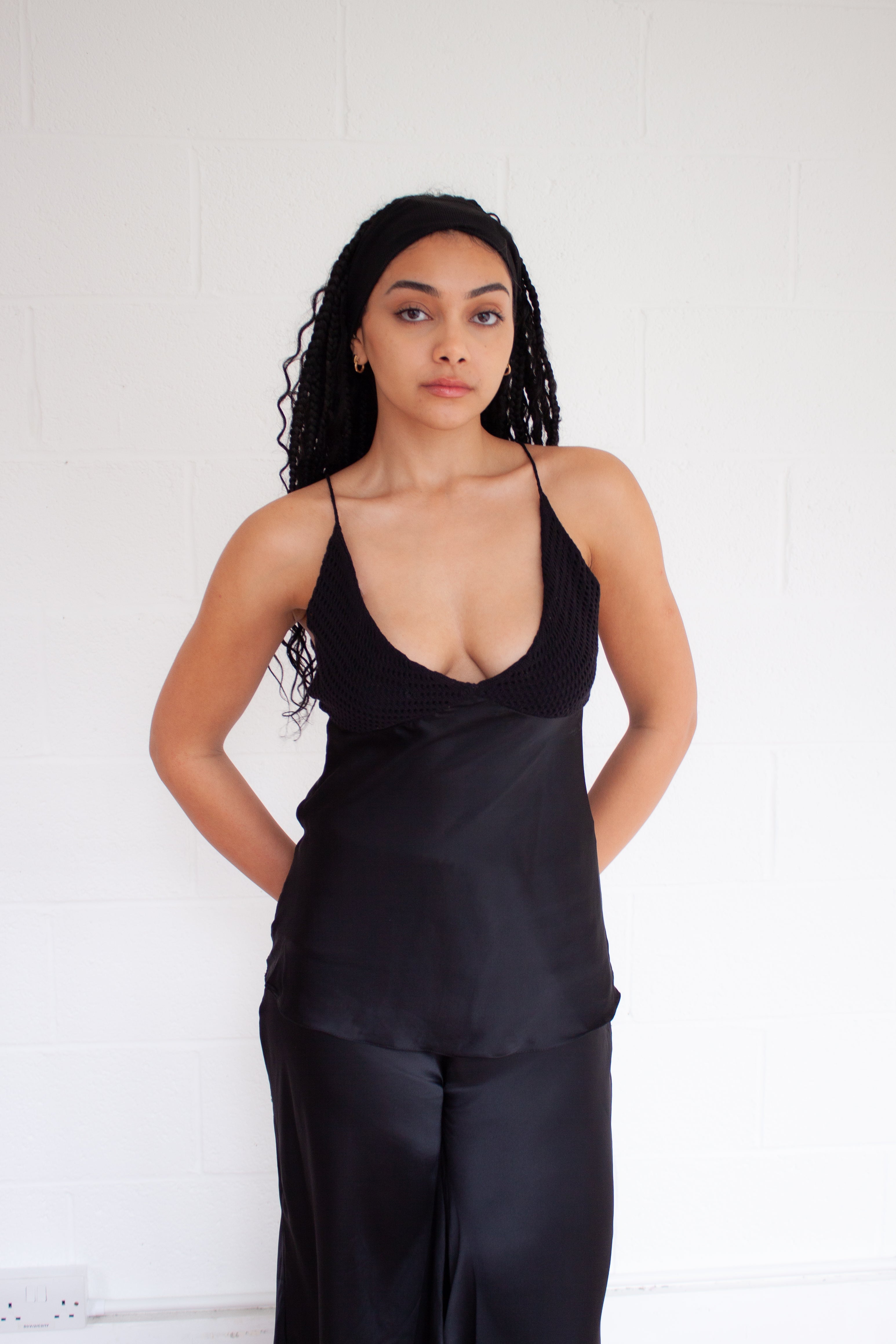 Lulu Slip Top in Black