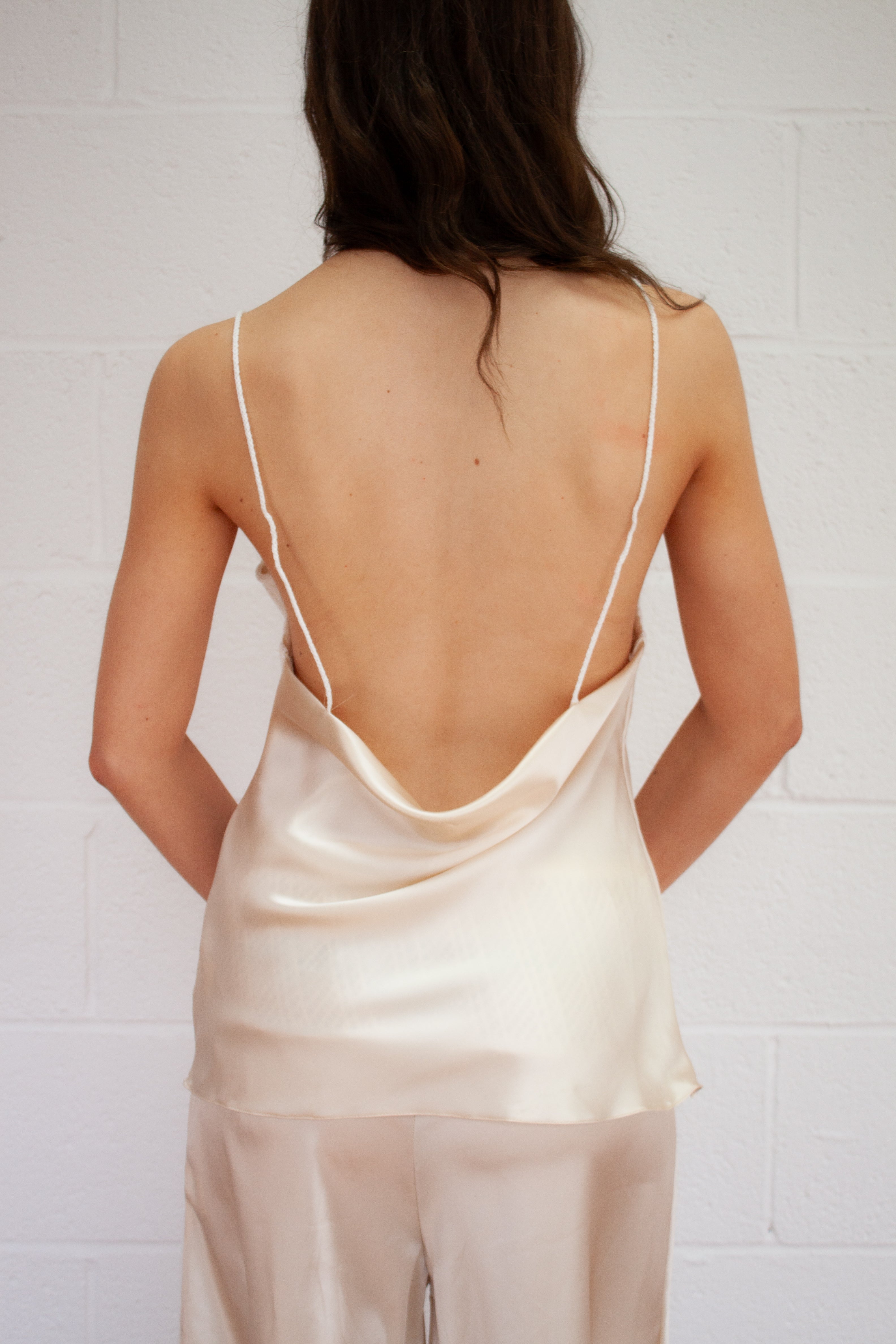 Lulu Slip Top in Cream