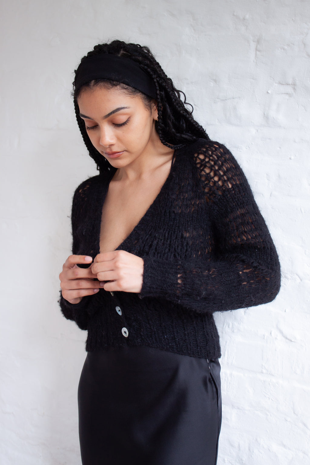 Nuvola Cardigan in Black