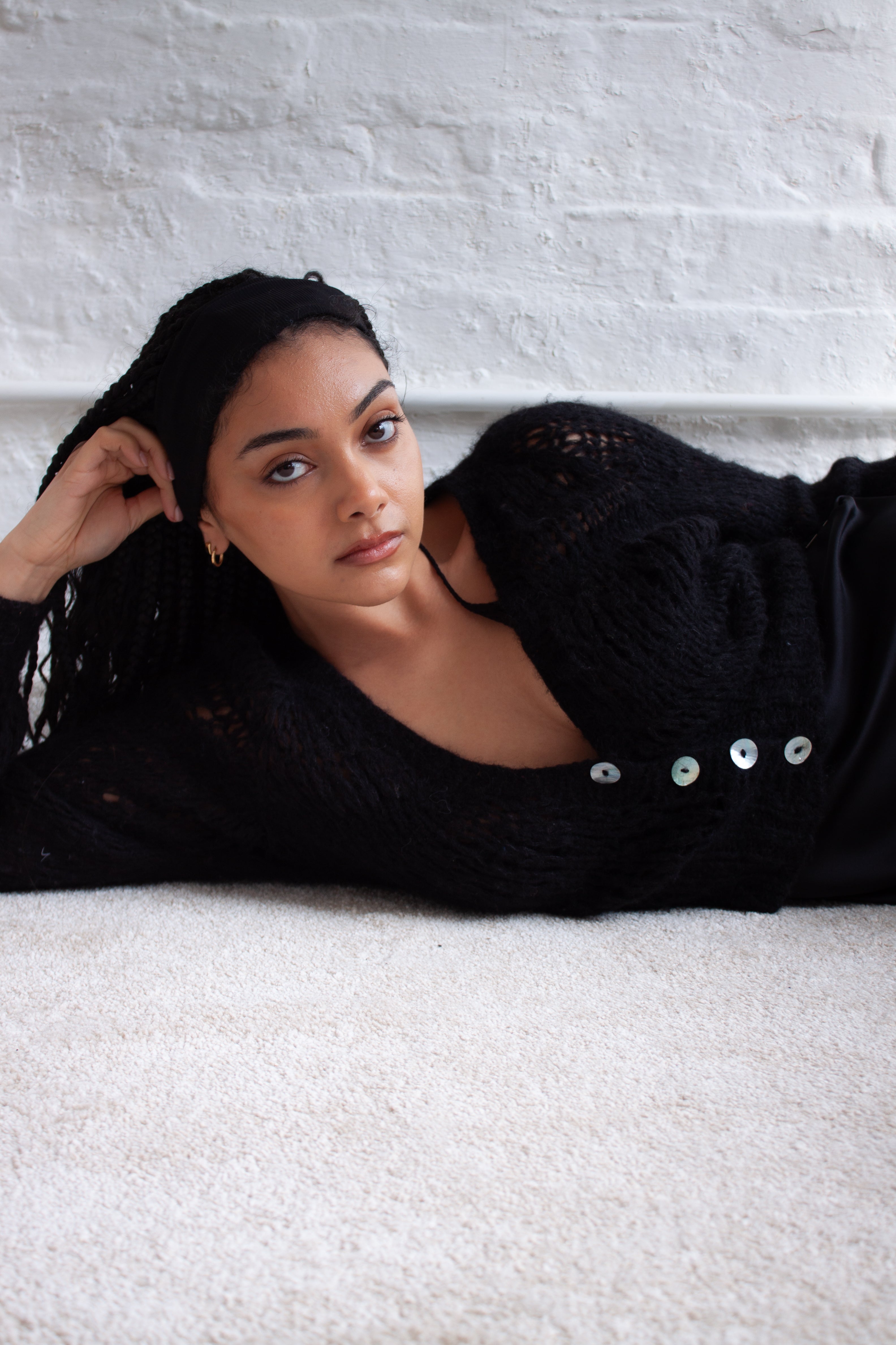 Nuvola Cardigan in Black