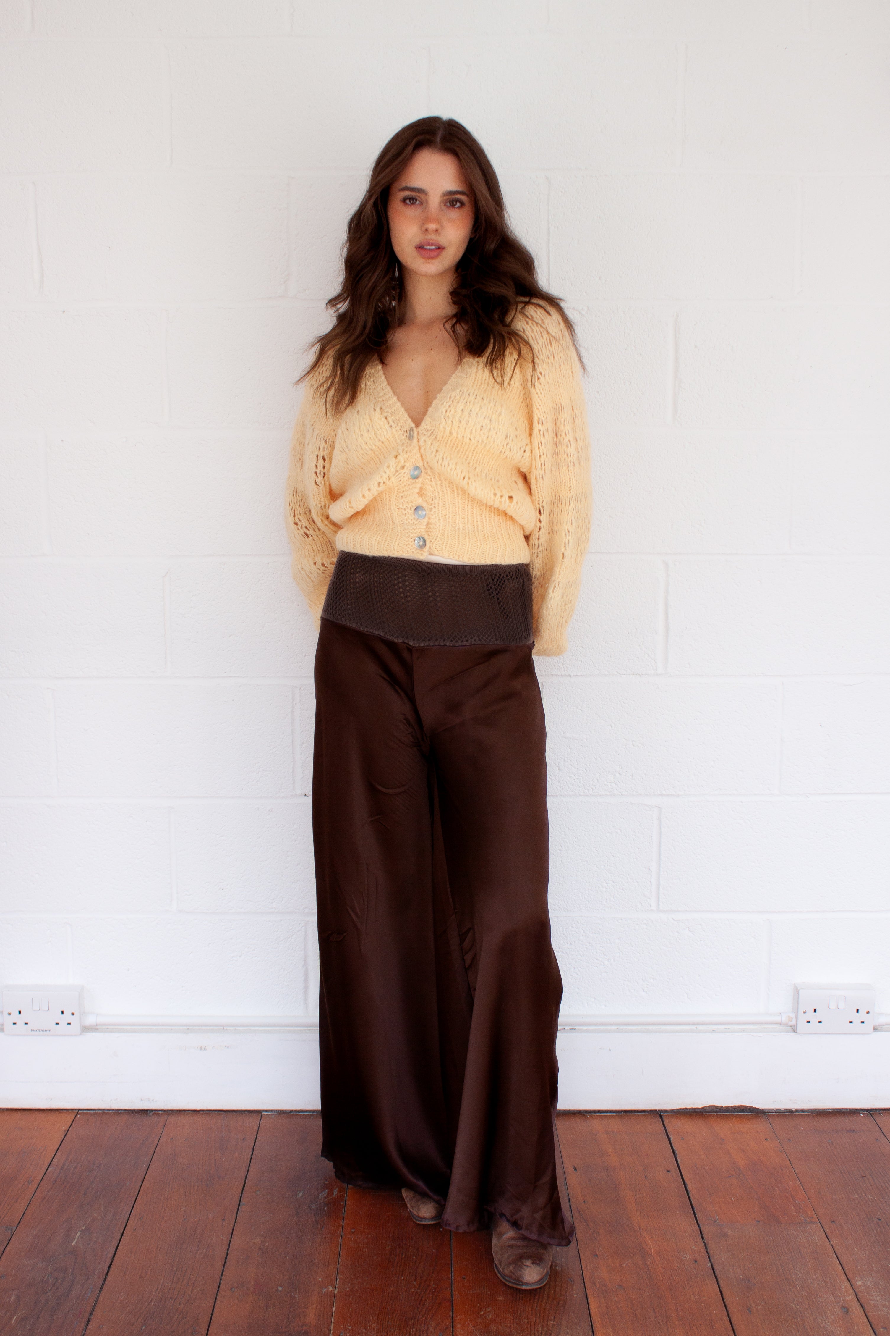 Patty Palazzo Trouser in Chocolate