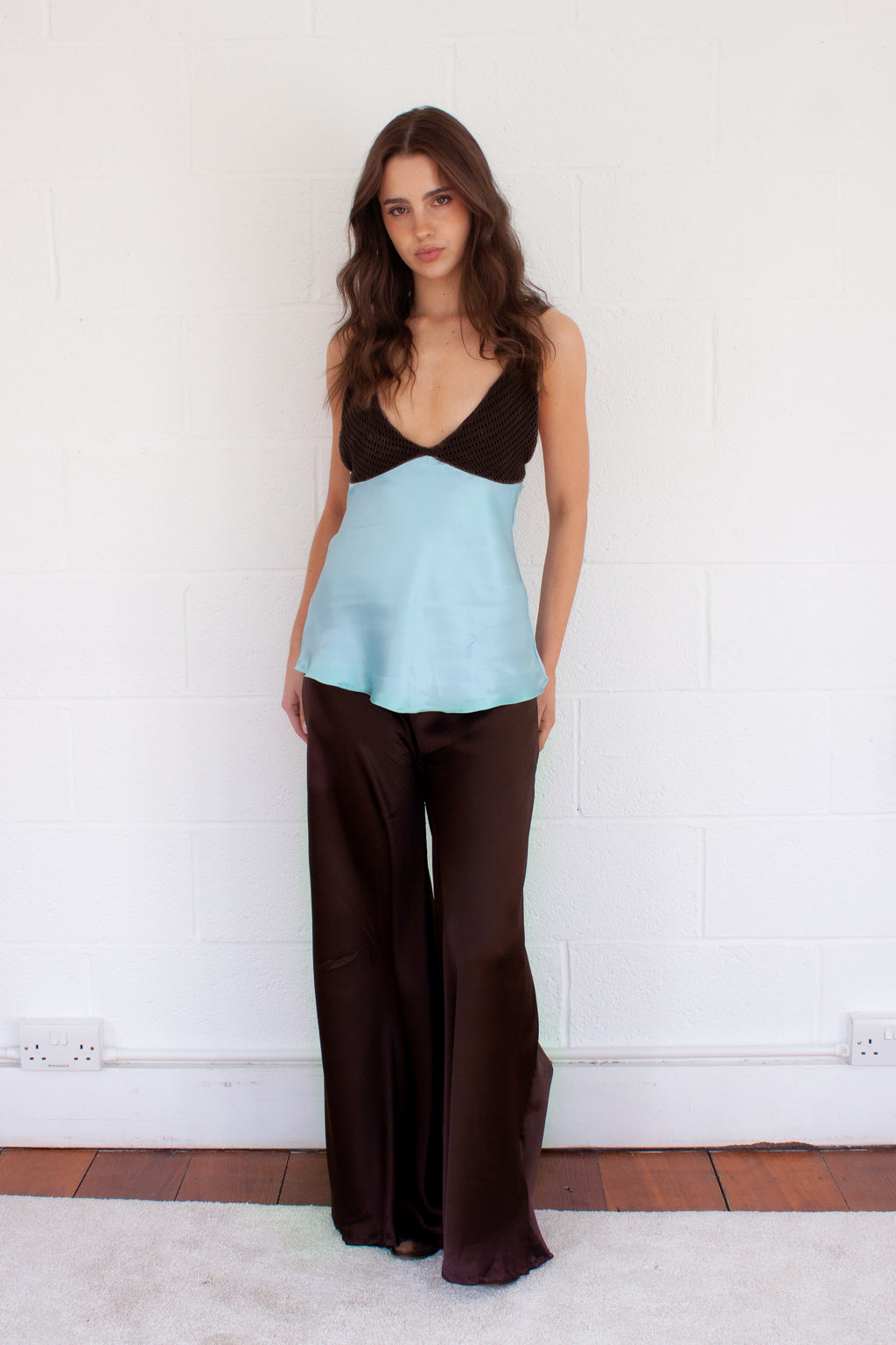 Lulu Slip Top in Powder Blue