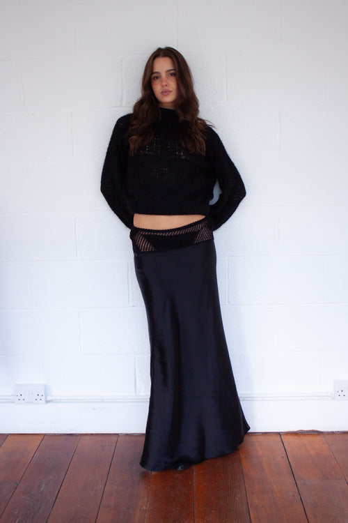 Gea Maxi Skirt in Black