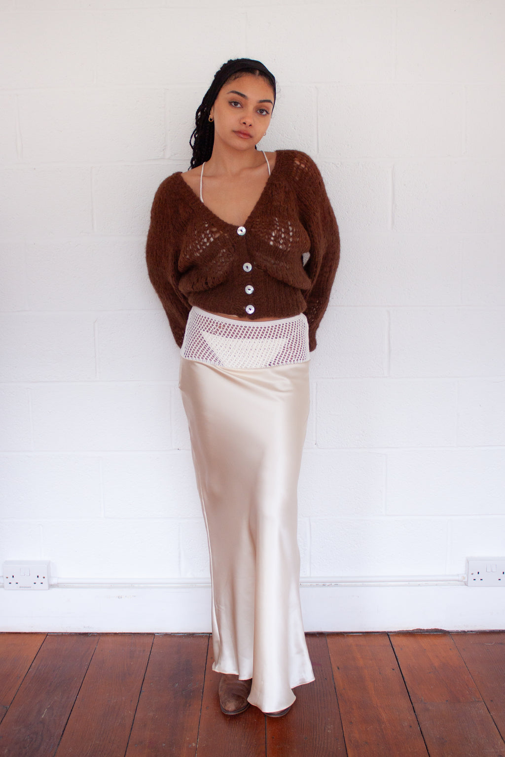 Gea Maxi Skirt in Cream