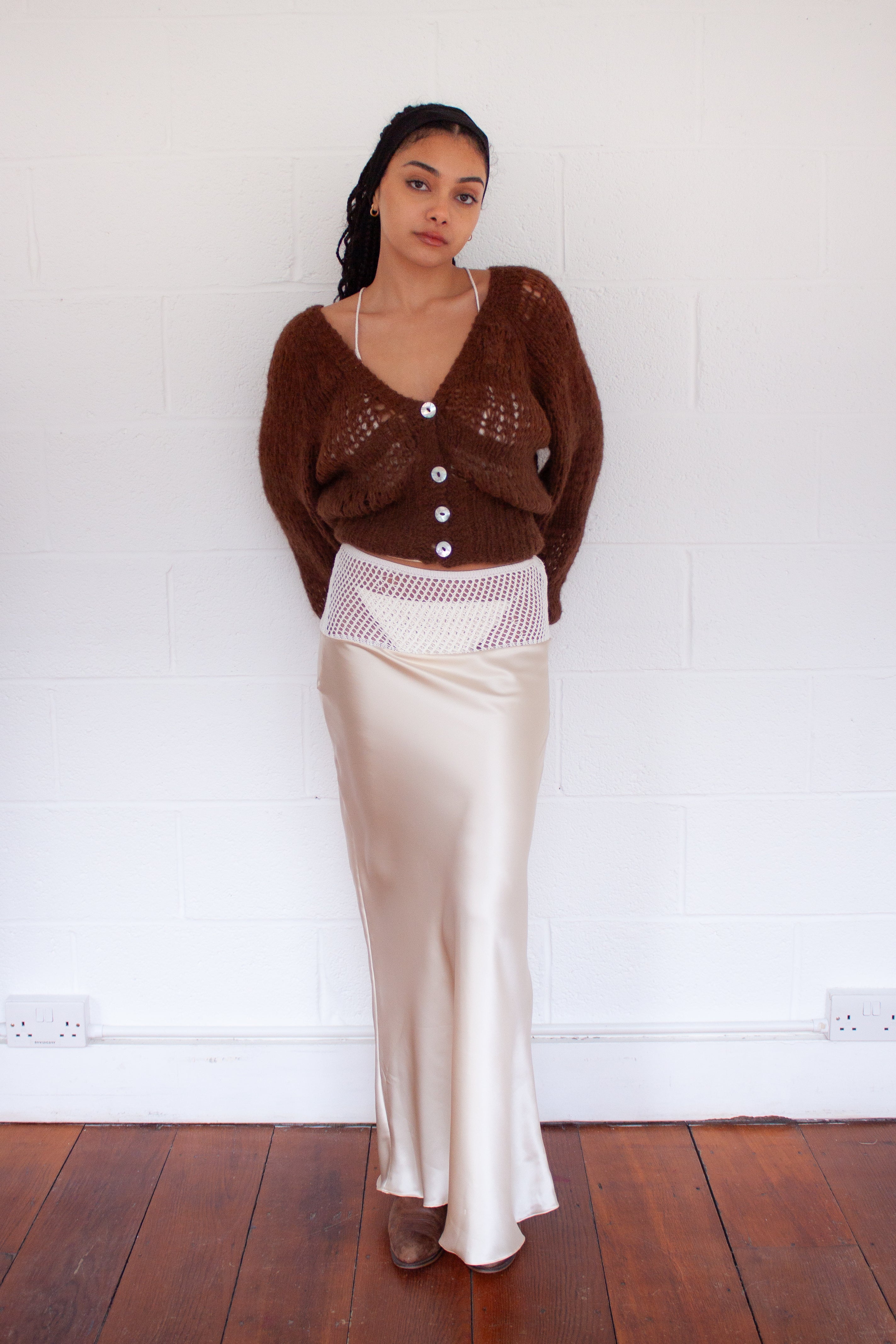Gea Maxi Skirt in Cream