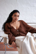 Nuvola Cardigan in Chocolate