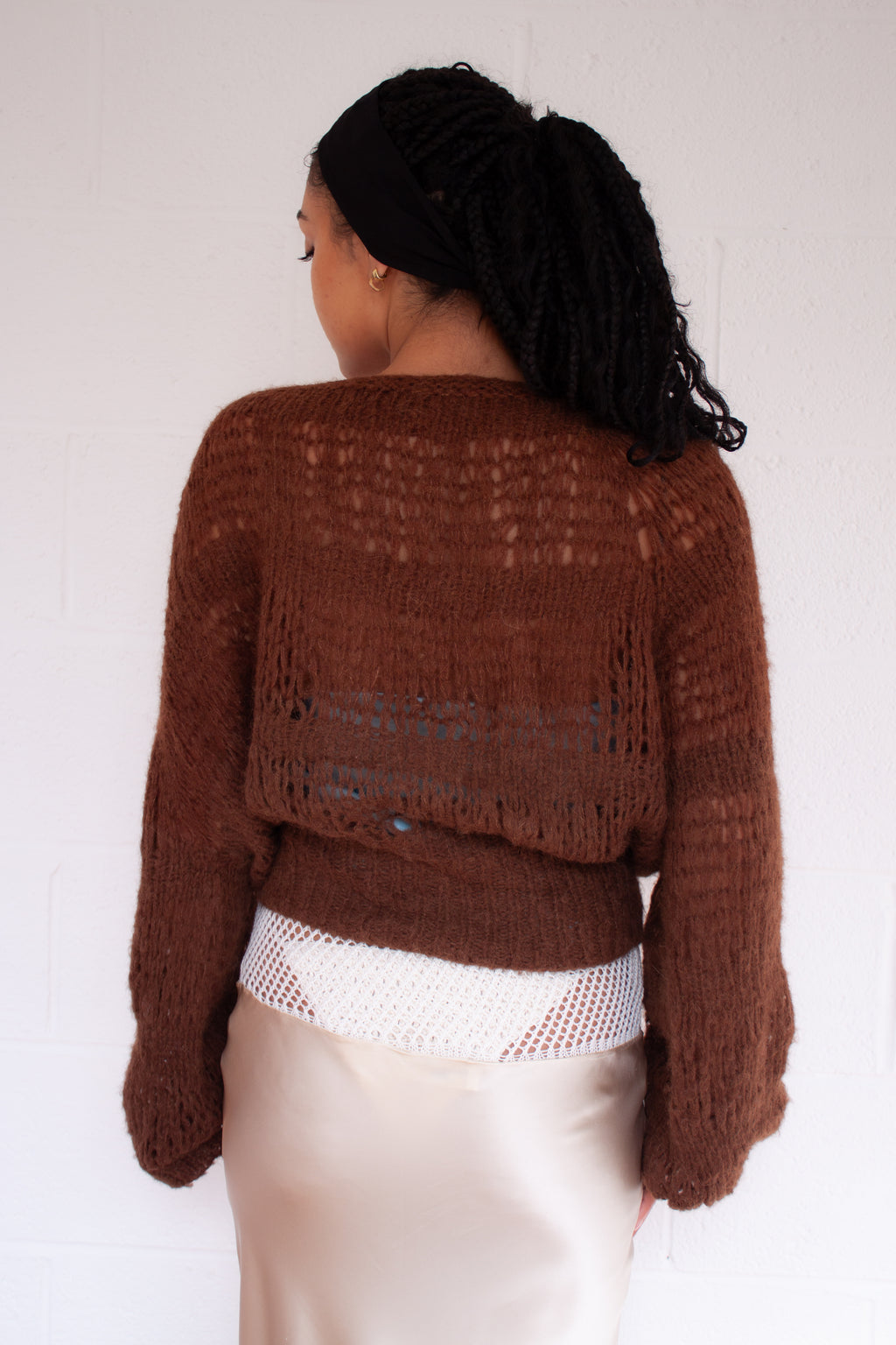 Nuvola Cardigan in Chocolate