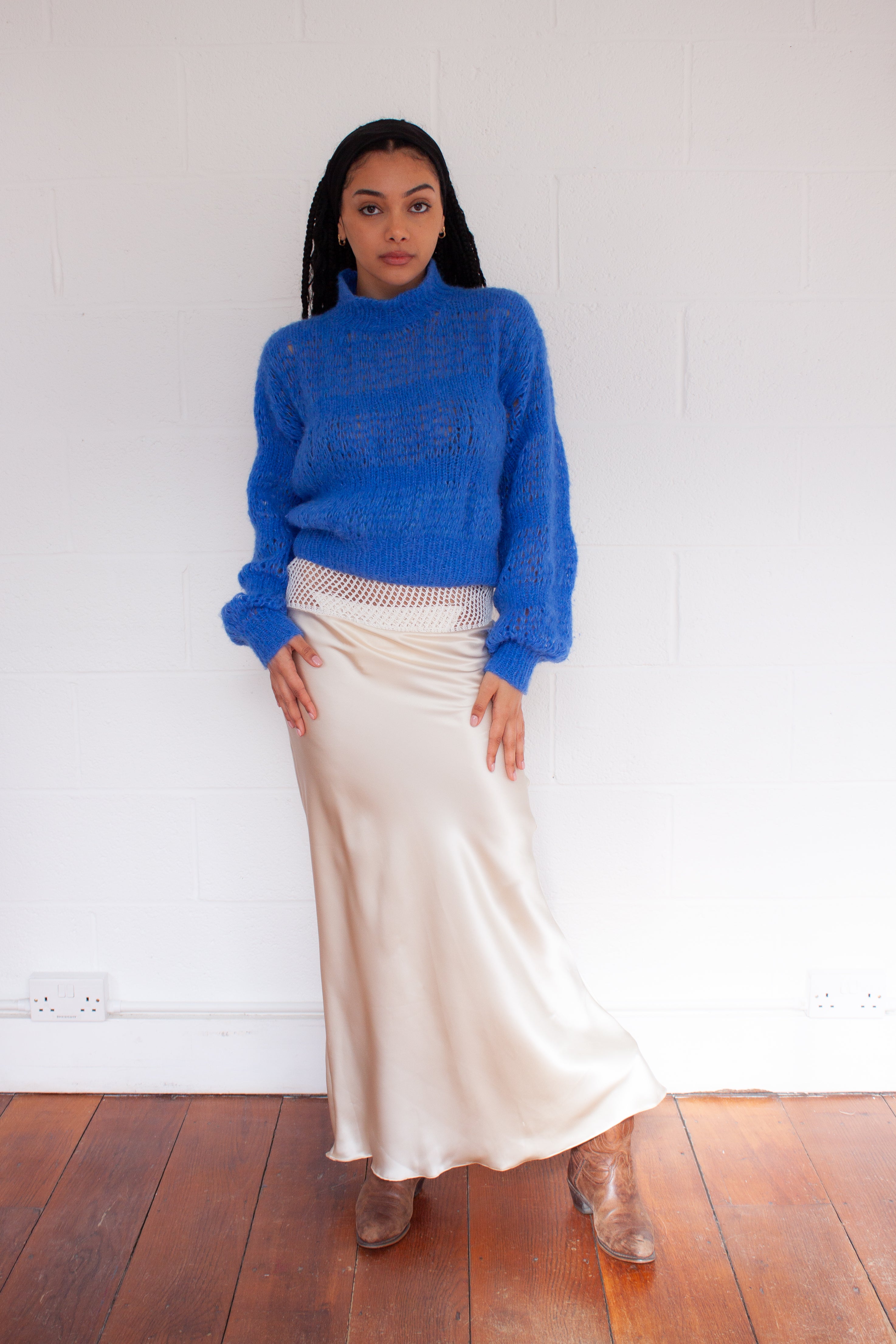 Nina Sweater in in Cobalt Blue