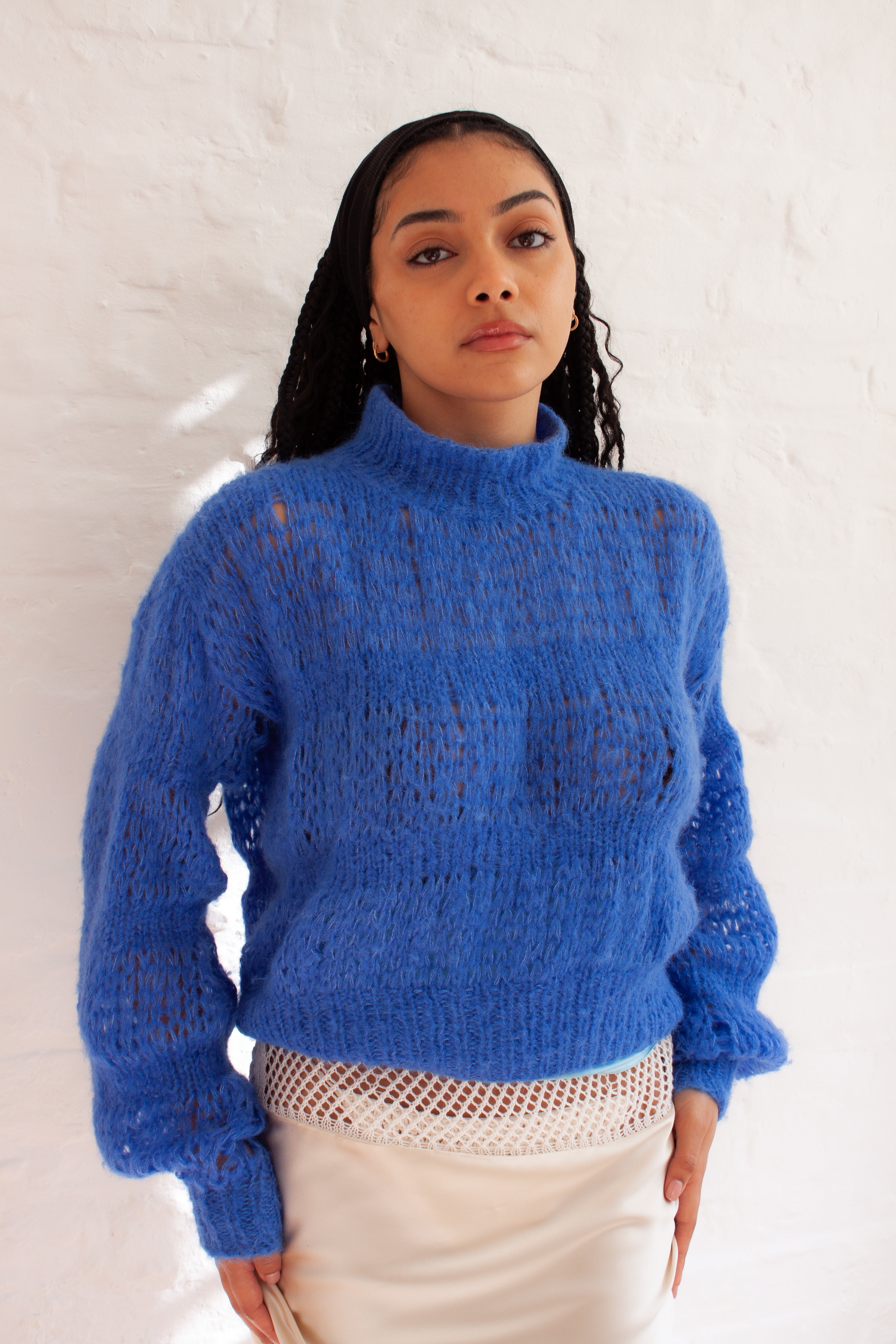 Nina Sweater in in Cobalt Blue