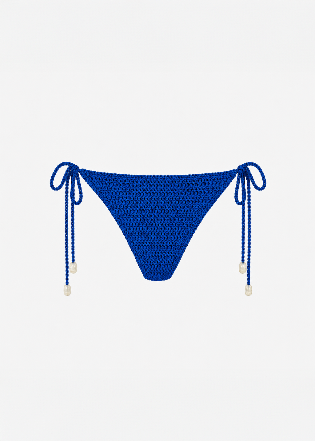 Crochet Bikini Bottom in Cobalt Blue