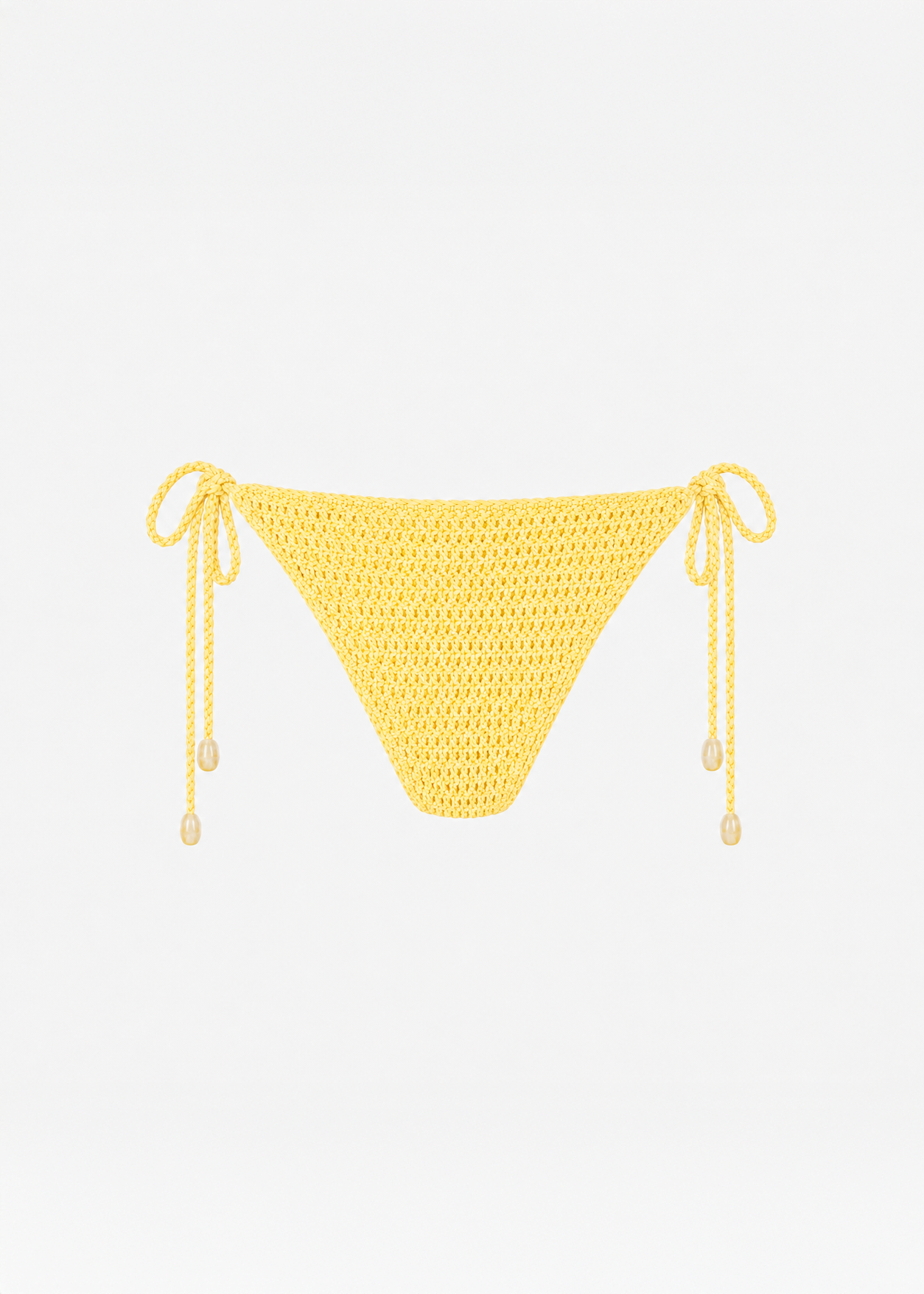 Crochet Bikini Bottom in Butter Yellow