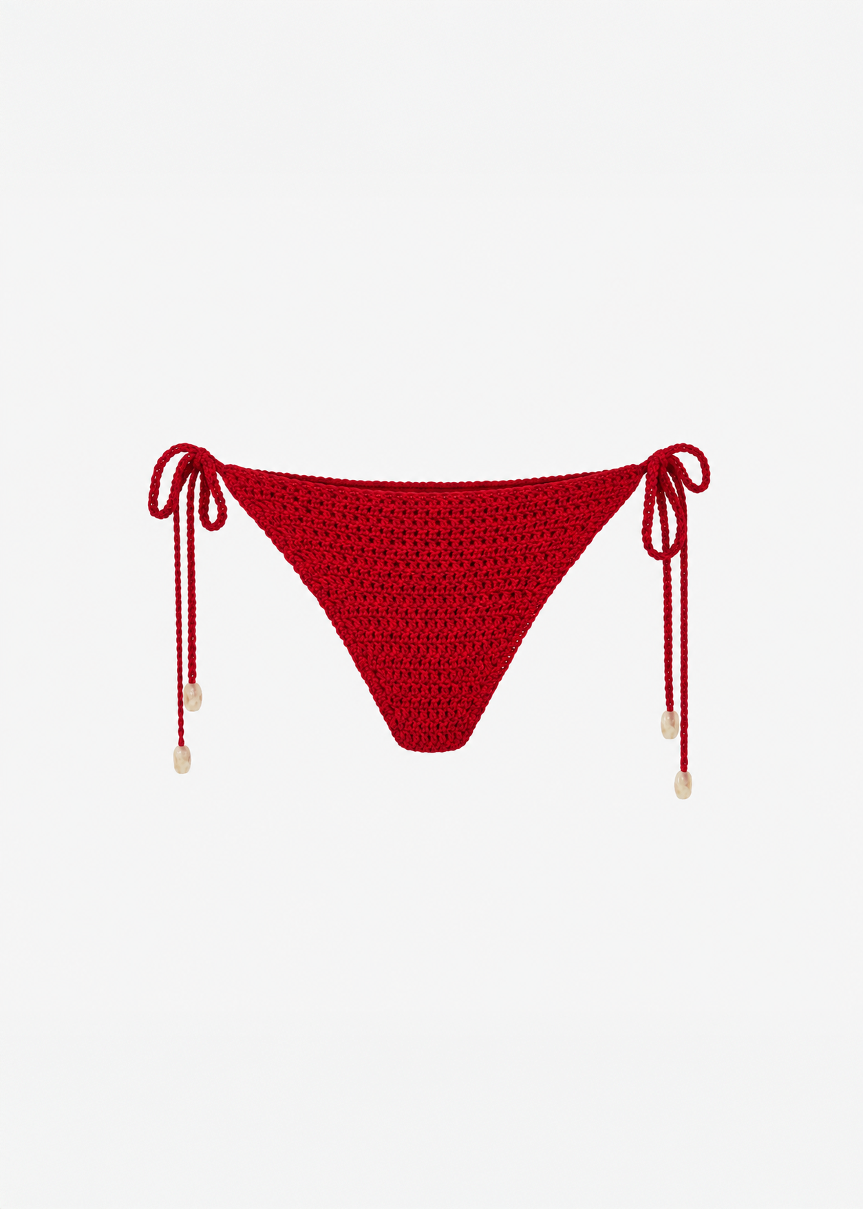 Crochet Bikini Bottom in Red