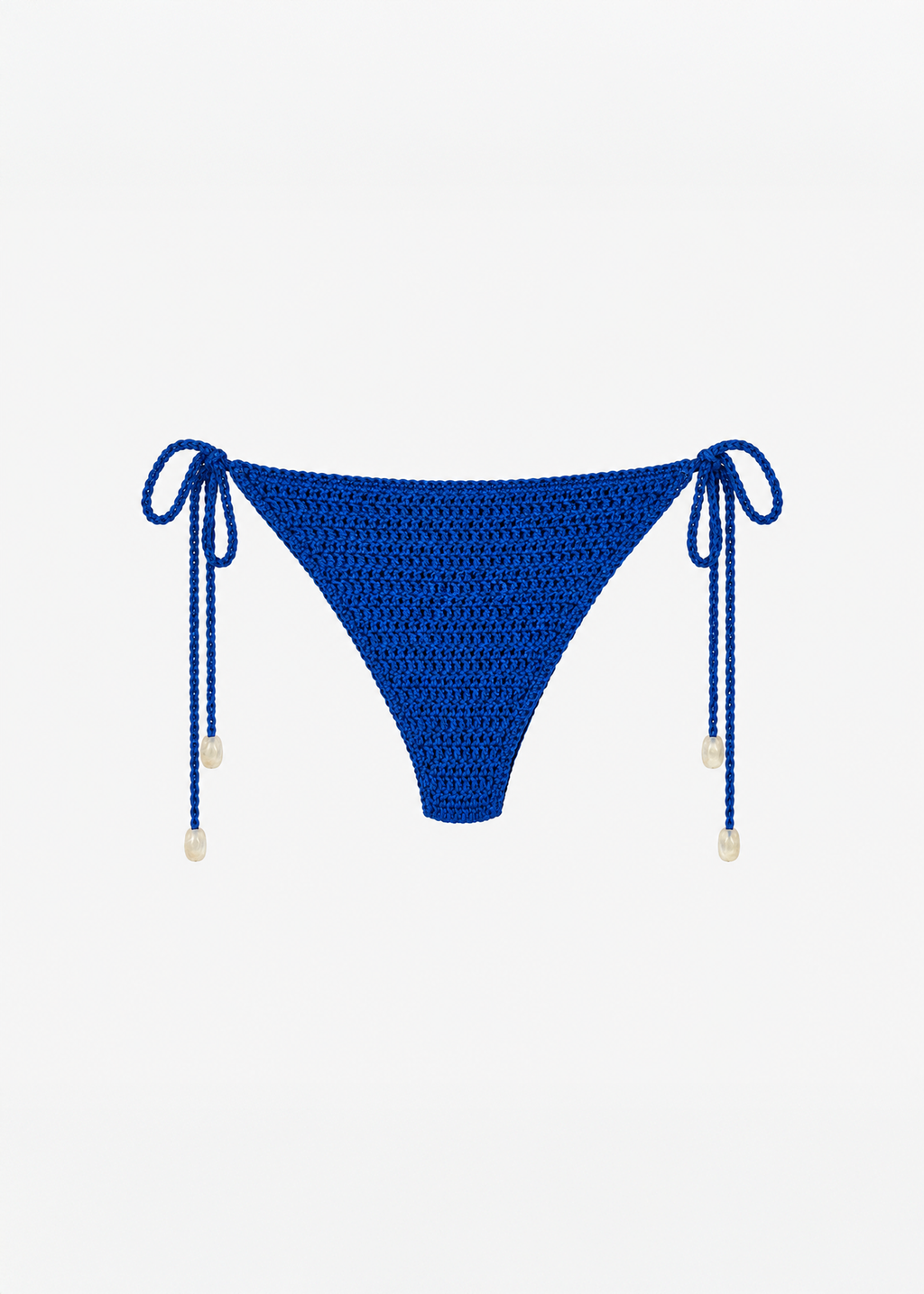 Crochet Bikini Bottom in Cobalt Blue