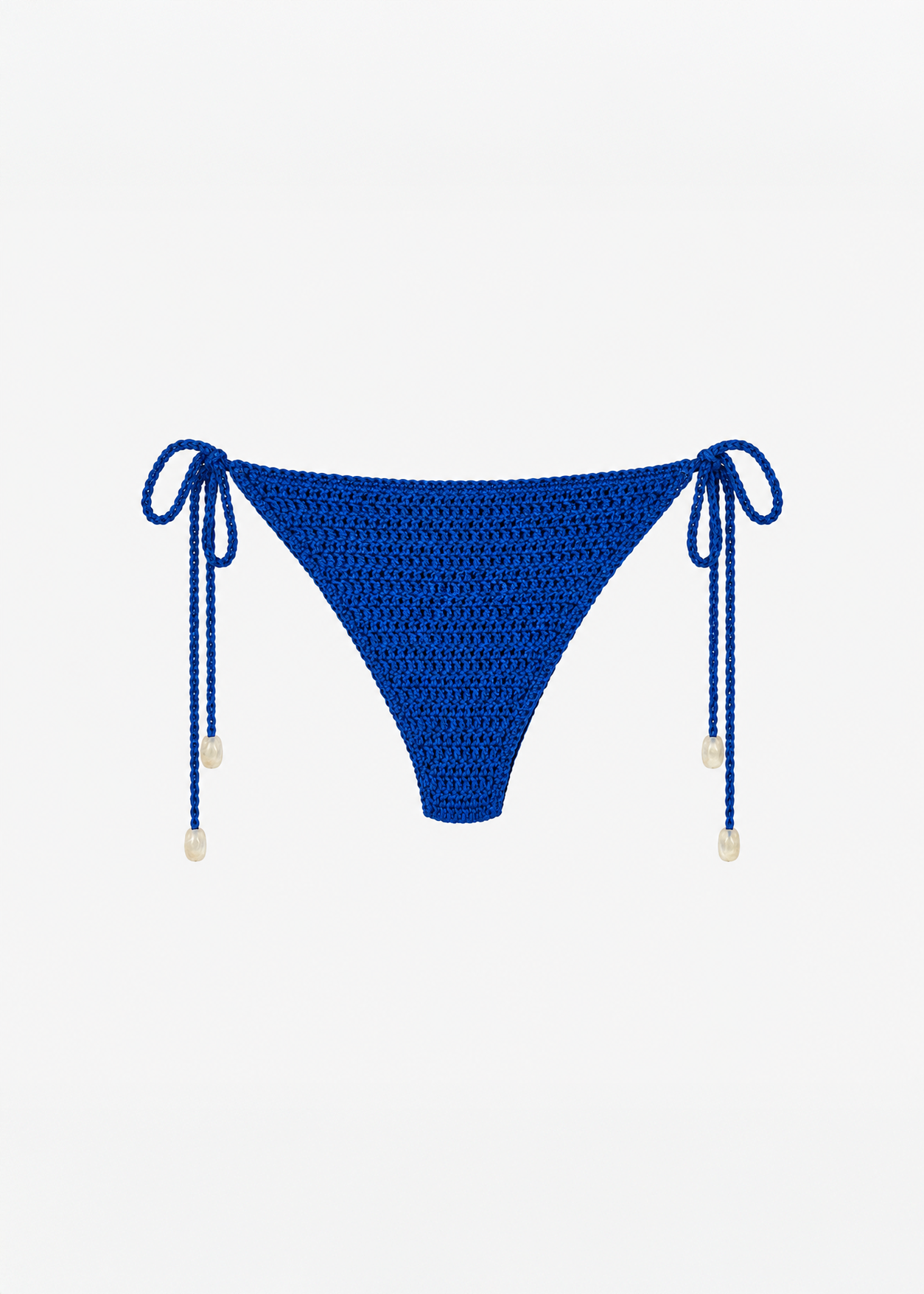 Crochet Bikini Bottom in Cobalt Blue