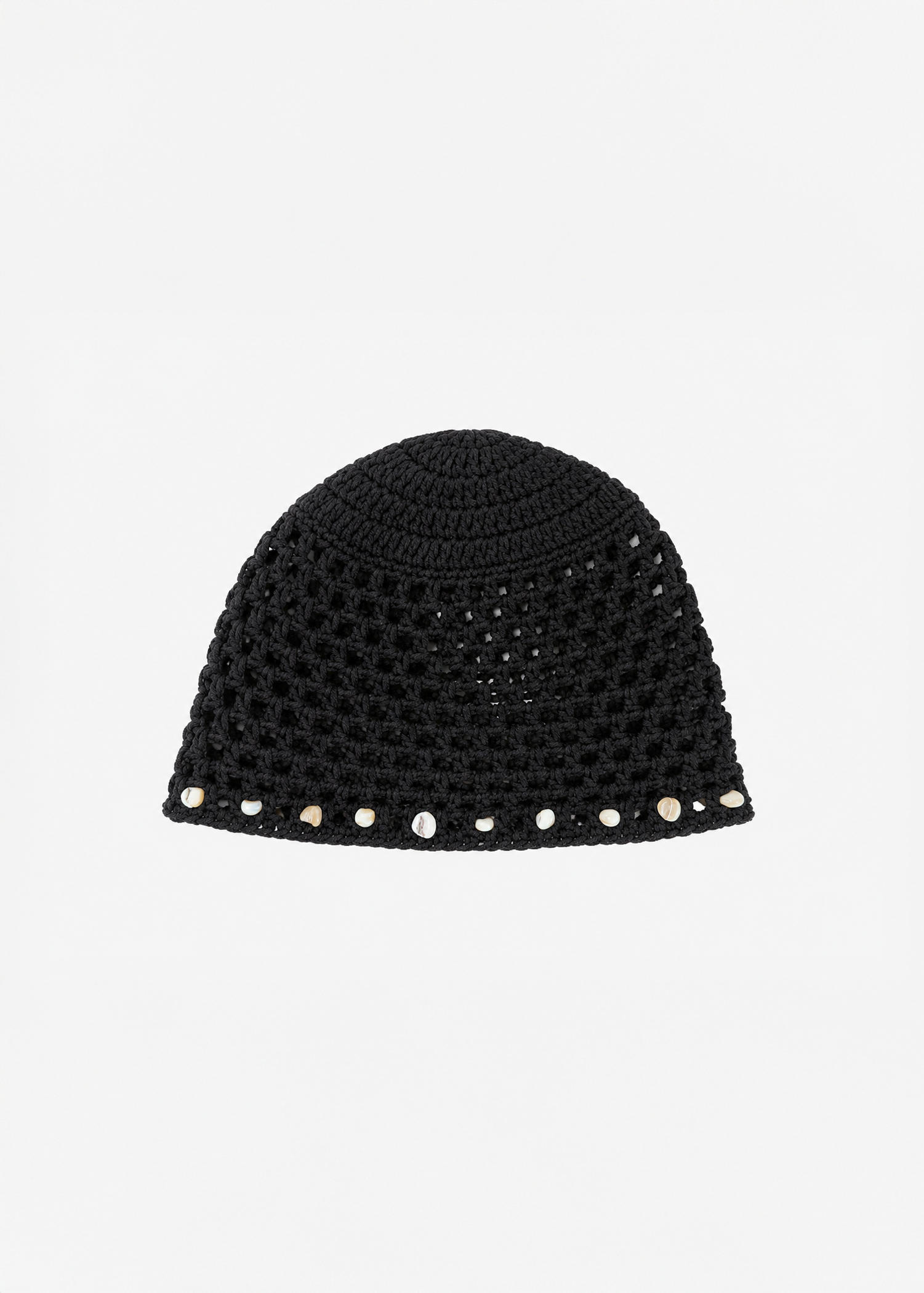 Beanie Crochet Hat in Black