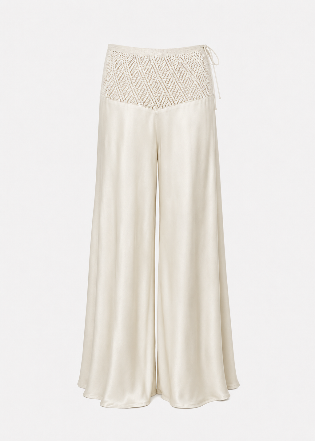 Patty Palazzo Trouser in Cream