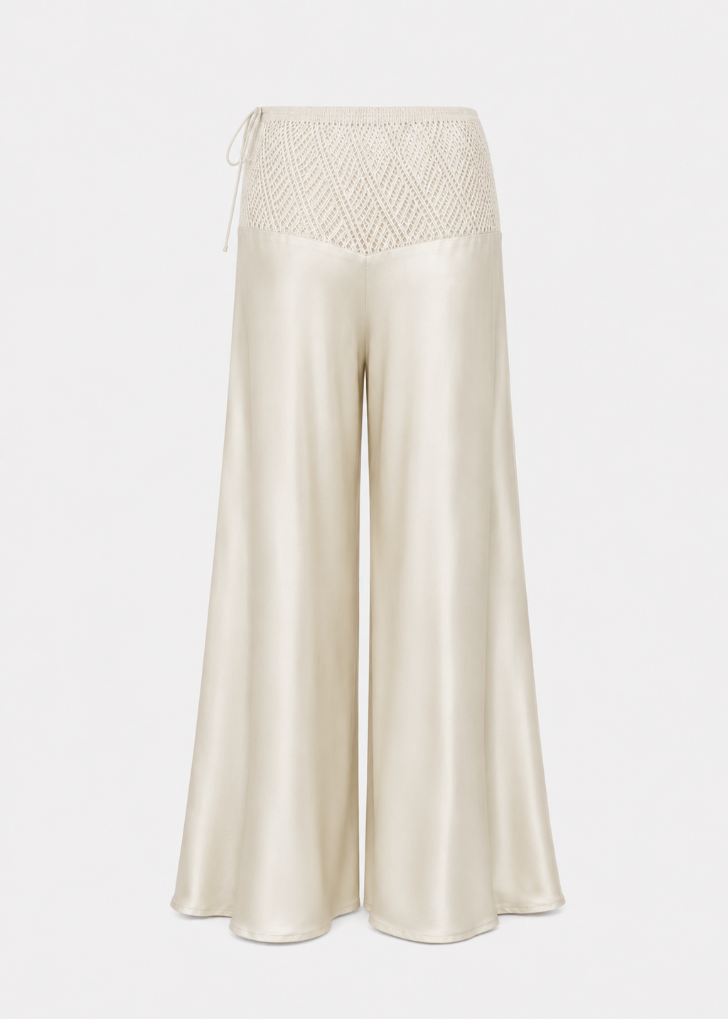 Patty Palazzo Trouser in Cream