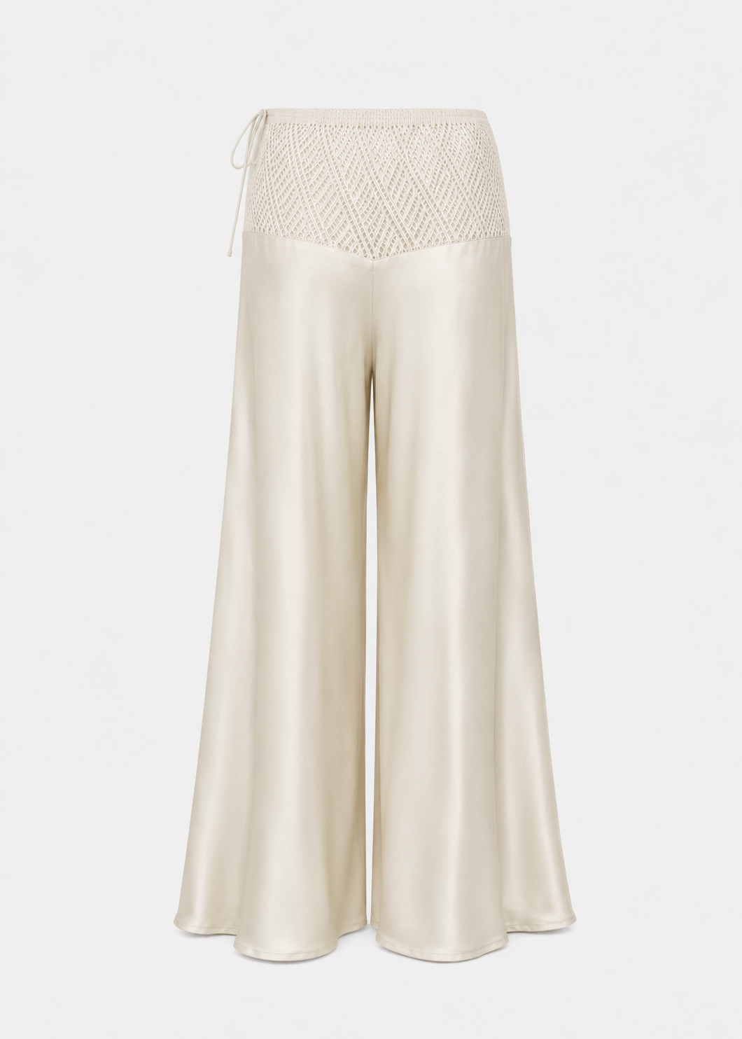 Patty Palazzo Trouser in Cream